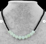 Cumpara ieftin Colier acvamarin si spinel negru