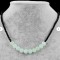 Colier acvamarin si spinel negru