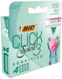 Rezerve aparat de ras Soleil Click Sensitive, 4 bucati, BIC