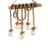 Cumpara ieftin Lustra Ropily II metal natural si funie 80x15x100 cm