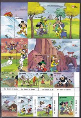 Gambia 1991 Disney Phila Nippon MI 1186-1193 + 4 bl.118-121 MNH