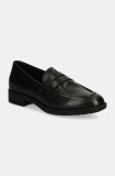 Geox mocasini de piele D JAYLON 2 femei, culoarea negru, cu toc plat, D46QAB 00043 C9999
