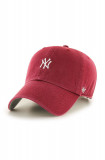 47brand șapcă New York Yankees culoarea rosu, cu imprimeu, 47 Brand