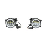 Set 2 proiectoare ceata LED cu DRL Angel Eyes, 30W, 10-60V, 3 functii