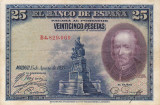 SPANIA 25 pesetas 1928 VF+!!!