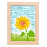 Cumpara ieftin Rama foto cu arhiva Home Creation, 35.2 x 26.5 x 3.2 cm, MDF, natur