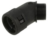 Conectori &icirc;n unghi 45&deg; filet metric poliamidă 6