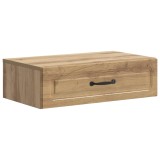 vidaXL Masă laterală montată pe perete Stejar Artizanal Lemn prelucrat 899344