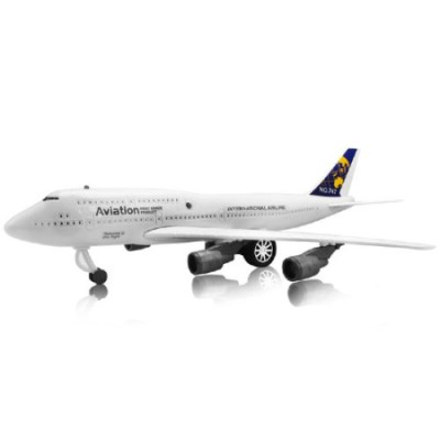 Avion De Jucarie Cu Sunete Reale Si Lumini Pentru Baietei, 43x22x10 cm foto