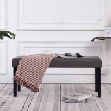 vidaXL Bancă, gri, 106 cm, piele artificială