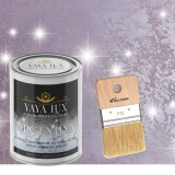 Vopsea decorativa de Lux, Argentina, cu Efect 3D Stelat, Mov Deschis, 2 Litri si Pensula inclusă-Toro Decor