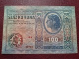 100 kronen 1912 timbru special Austro-Ungaria