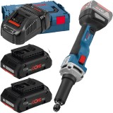 Bosch GGS 18V-23 LC + ProCORE + GAL 1880 CV - Polizor drept 6 mm valiza speciala + Set 2 acumulatori si incarcator Li-Ion 18 V 4 Ah