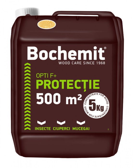 Grund lemn Bochemit Opti F+ 5Kg transparent, anti insecte, ciuperci si mucegai