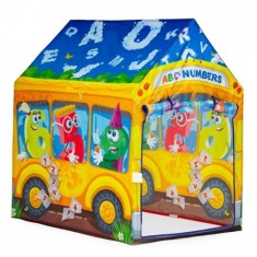 Cort de Joaca Ecotoys Pentru Copii Autobuzul Vesel foto