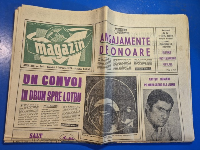 ziarul magazin 7 februarie 1970 - un convoi in drum spre lotru