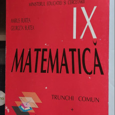 MATEMATICA CLASA A IX A TRUNCHI COMUN CURRICULUM DIFERENTIAT MARIUS BURTEA