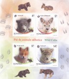 PUI DE ANIMALE SALBATICE,BLOC,2012,Lp.1960a, MNH ** ROMANIA., Fauna, Nestampilat