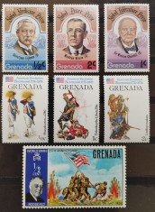 BC991, Grenada, lot 38 timbre personalitati, cercetasi, fauna, scoici, picturi etc (6 poze)