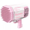 Pistol Baloane Sapun Flippy 69 Gauri, Lumini, Lichid, Baterie, Roz, 24cm. Jucarie Exterior Copii