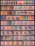 Lot de Lux 79 Timbre Memel 1920-1922, Supratipare pe Germania și Franța, Poștă Aeriană, Valori Mari Merson, Neștampilate / Mint -A222
