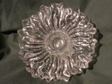 arta / vintage - Sfesnic din sticla model Sunflower design Pertti Santalahti produs de Humppila Filanda anii 70 !