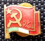 II.002 INSIGNA ITALIA BUTONIERA REVER P.C.I. PARTITO COMUNISTA ITALIANO