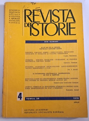 Revista de Istorie, Aprilie 1976 foto