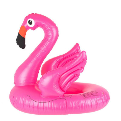 Saltea gonflabila (colac) pentru copii model Flamingo, dimensiune 66 x 47 cm foto