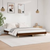 vidaXL Cadru pat fără saltea stejar maro, 160x200 cm, lemn prelucrat 832028