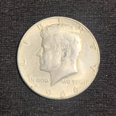 Moneda argint half dollar 1966