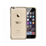 Husa Capac Astrum CROWN Apple iPhone 6/6s Plus Gold Swarovski, iPhone 6 Plus, Plastic, Carcasa