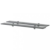 vidaXL Rafturi suspendate, 2 buc., 80 x 10 cm, sticlă, 8 mm
