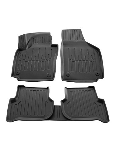 Set covorase auto din cauciuc tip tavita pentru Skoda Yeti 2009-2017