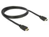 Cablu HDMI 1m, 28AWG, Dublu ecranat, Negru - DELOCK