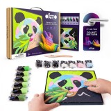 Set pictura cu argila usoara, 29*29 cm - Panda, Okto