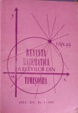 REVISTA MATEMATICA A ELEVILOR DIN TIMISOARA NR.1/1983-NICOLAE NEGOESCU