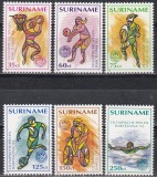 Surinam 1992 - Jocurile Olimpice - Barcelona, Serie + Colita, 4 Poze, MNH, Nestampilat