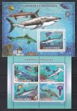 Sao Tome si Principe 2009 - Rechini și meduze, Colita + Bloc, Cota 18 EURO, MNH