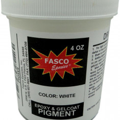 Pigment Wte pentru rășină epoxidică, gelcoat, vopsea, latex - 4 oz