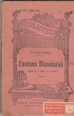 Vasile Alecsandri - Fantana Blanduziei foto