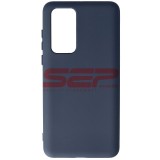 Husa Silicon Dark Blue Compatibila Huawei P40, High Copy, Protectie Camera