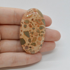 Cabochon jasp leopard 50x28x7mm c51