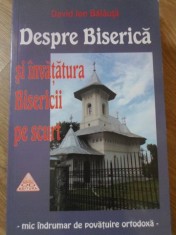 DESPRE BISERICA SI INVATATURA BISERICII PE SCURT-DAVID ION BALAUTA-309475
