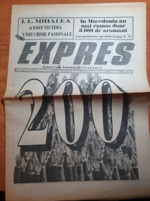 ziarul expres 7-13 decembrie 1993-art gabi balint,steaua-dinamo,triumful zapezii foto