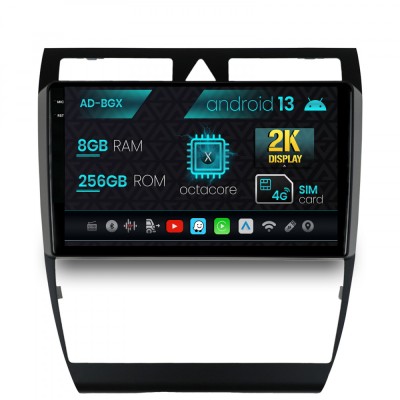 Navigatie Audi A6 (1999-2004), Android 13, X-octacore 8GB RAM + 256GB ROM, 9.5 Inch - AD-BGX9008+AD-BGRKIT429 foto