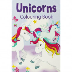Unicorni - carte de colorat mov - mediadocs