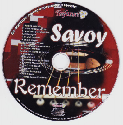 CD Pop: Savoy - Remember ( original, stare foarte buna, ca nou ) foto