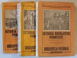 ISTORIA REVOLUTIEI FRANCEZE VOLUMUL I-III de THOMAS CARLYLE , TRADUSA de NICOLAE PANDELEA , 1946