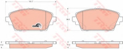 Set placute frana,frana disc NISSAN PRIMERA Break (WP12) (2002 - 2016) TRW GDB3227 foto